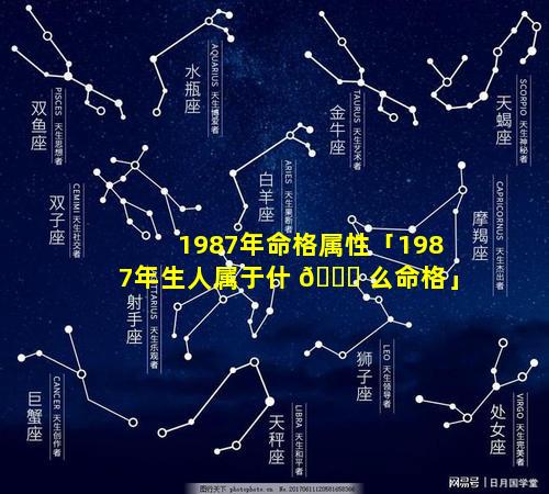 1987年命格属性「1987年生人属于什 🐟 么命格」